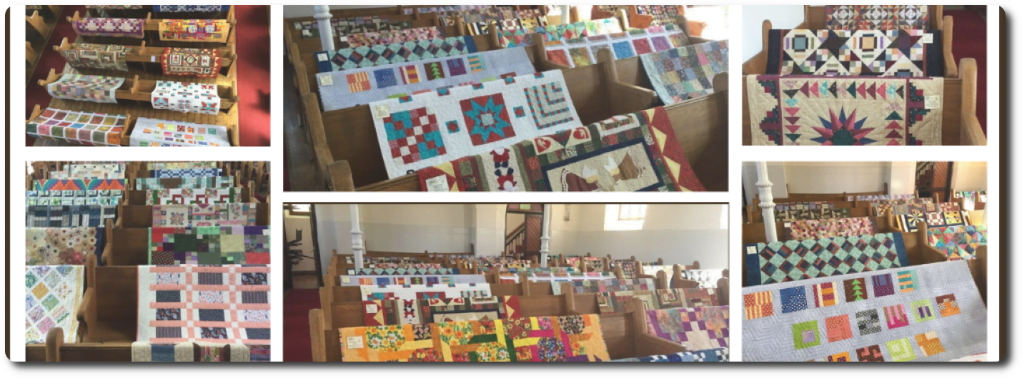 Quilts in a Church